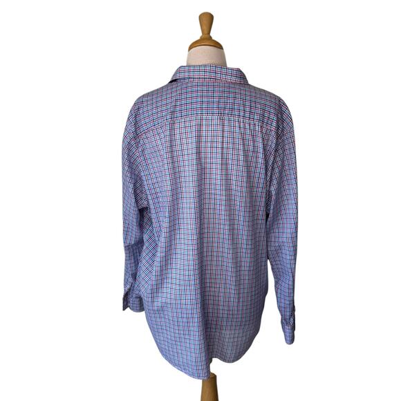 FRANK & EILEEN "Eileen" Relaxed  100% Cotton Blue Red Pink Button Down Shirt XL - Picture 2 of 10